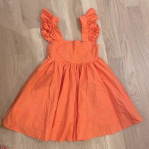 Never worn, brand new Caitlin Coving X Pink Lily orange baby doll dress